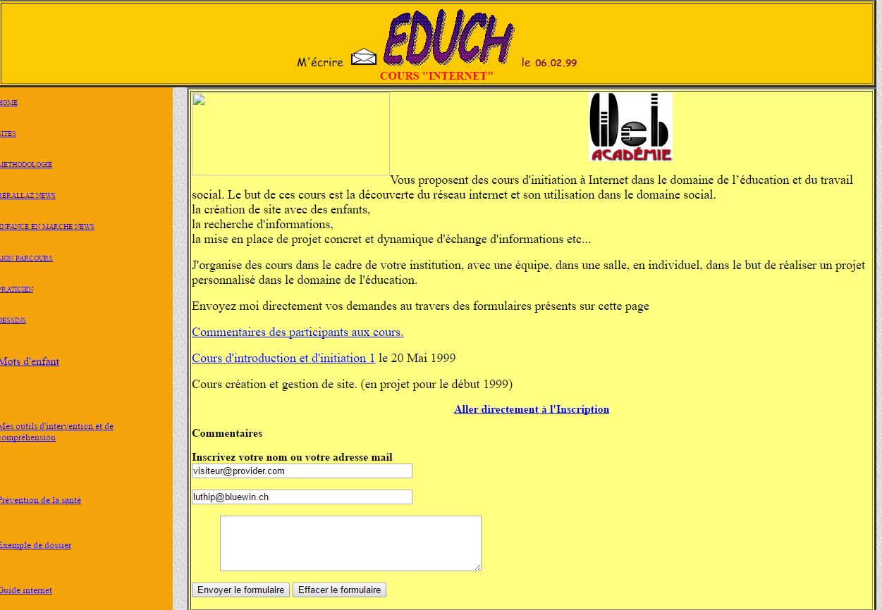Educh.ch 20 ans d'histoires et 18  ans de formations