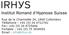 Irhys institut romand d'hypnose suisse 