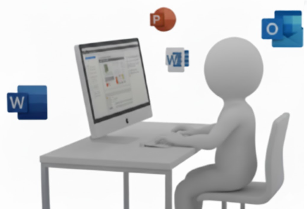 Bureautique Microsoft Office, Google Drive, PowerPoint, Word, Outlook 